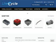 Tablet Screenshot of litecycle.com